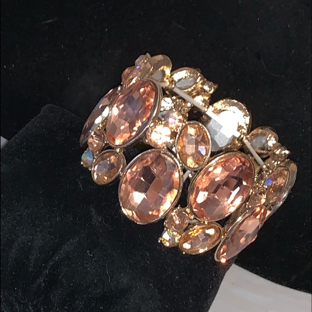 Rose gold crystal bracelet